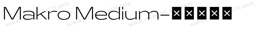 Makro Medium字体转换